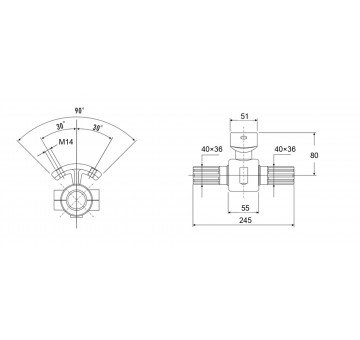 чертеж XLR040B015T44