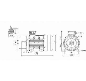 чертеж MS 100L2-3кВт-2 (B34)
